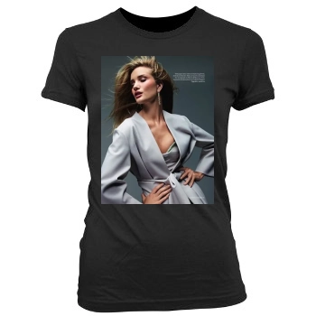 Rosie Huntington-Whiteley Women's Junior Cut Crewneck T-Shirt