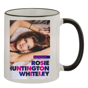 Rosie Huntington-Whiteley 11oz Colored Rim & Handle Mug