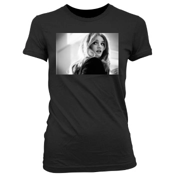 Rosie Huntington-Whiteley Women's Junior Cut Crewneck T-Shirt