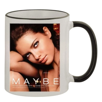 Adriana Lima 11oz Colored Rim & Handle Mug