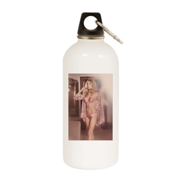 Rosie Huntington-Whiteley White Water Bottle With Carabiner