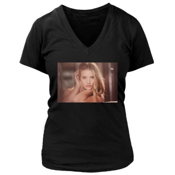 Rosie Huntington-Whiteley Women's Deep V-Neck TShirt