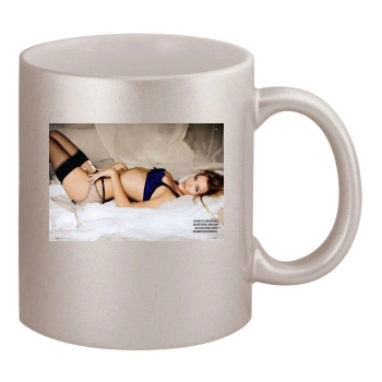 Rosie Huntington-Whiteley 11oz Metallic Silver Mug