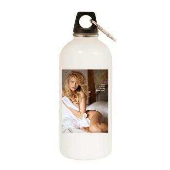 Rosie Huntington-Whiteley White Water Bottle With Carabiner