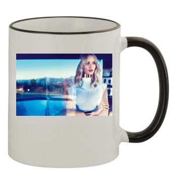 Rosie Huntington-Whiteley 11oz Colored Rim & Handle Mug