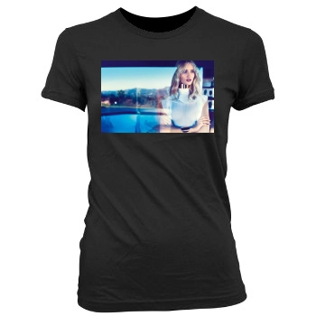 Rosie Huntington-Whiteley Women's Junior Cut Crewneck T-Shirt