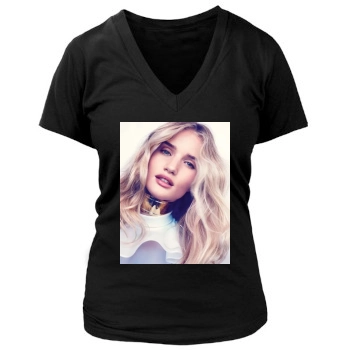 Rosie Huntington-Whiteley Women's Deep V-Neck TShirt