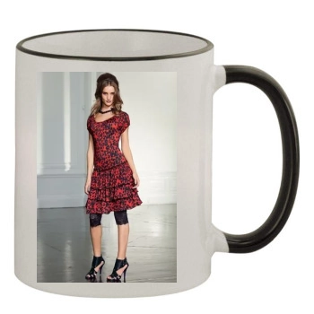 Rosie Huntington-Whiteley 11oz Colored Rim & Handle Mug