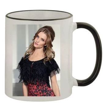 Rosie Huntington-Whiteley 11oz Colored Rim & Handle Mug