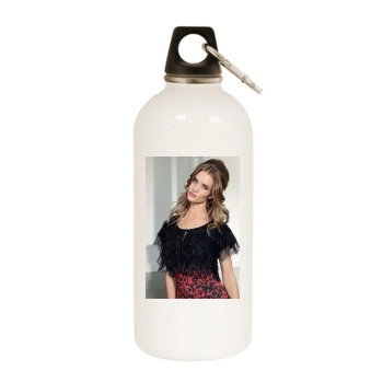 Rosie Huntington-Whiteley White Water Bottle With Carabiner