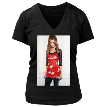 Rosie Huntington-Whiteley Women's Deep V-Neck TShirt