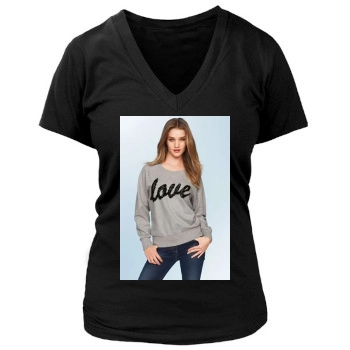 Rosie Huntington-Whiteley Women's Deep V-Neck TShirt