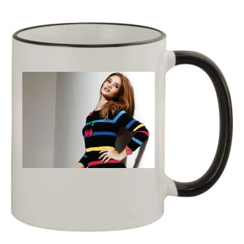 Rosie Huntington-Whiteley 11oz Colored Rim & Handle Mug