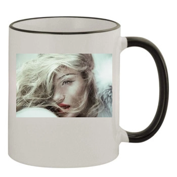 Rosie Huntington-Whiteley 11oz Colored Rim & Handle Mug