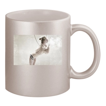 Rosie Huntington-Whiteley 11oz Metallic Silver Mug