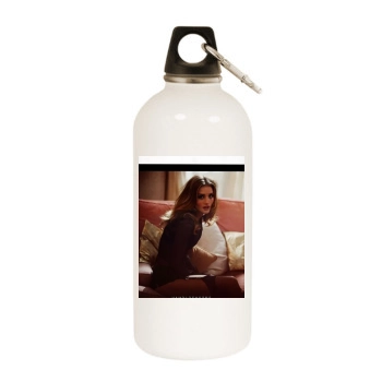 Rosie Huntington-Whiteley White Water Bottle With Carabiner