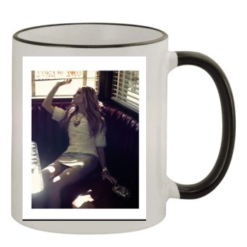 Rosie Huntington-Whiteley 11oz Colored Rim & Handle Mug