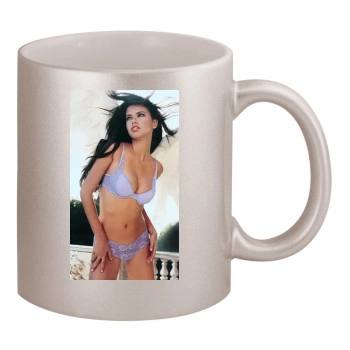 Adriana Lima 11oz Metallic Silver Mug