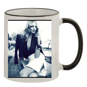 Rosie Huntington-Whiteley 11oz Colored Rim & Handle Mug