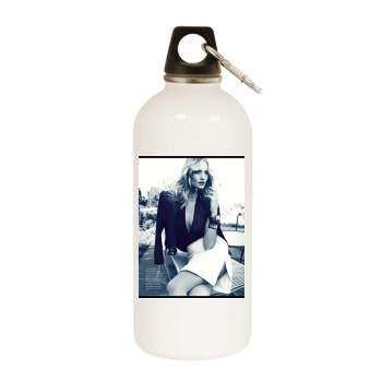 Rosie Huntington-Whiteley White Water Bottle With Carabiner