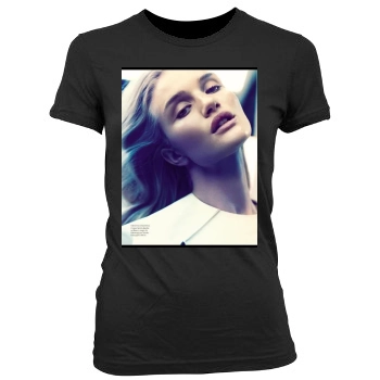 Rosie Huntington-Whiteley Women's Junior Cut Crewneck T-Shirt