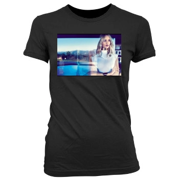 Rosie Huntington-Whiteley Women's Junior Cut Crewneck T-Shirt