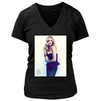 Rosie Huntington-Whiteley Women's Deep V-Neck TShirt