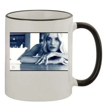 Rosie Huntington-Whiteley 11oz Colored Rim & Handle Mug