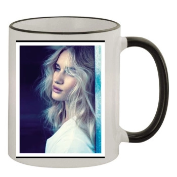 Rosie Huntington-Whiteley 11oz Colored Rim & Handle Mug