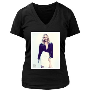 Rosie Huntington-Whiteley Women's Deep V-Neck TShirt