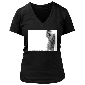 Rosie Huntington-Whiteley Women's Deep V-Neck TShirt