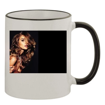 Rosie Huntington-Whiteley 11oz Colored Rim & Handle Mug