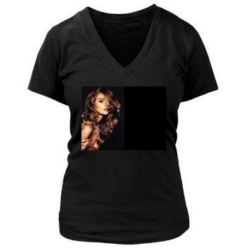 Rosie Huntington-Whiteley Women's Deep V-Neck TShirt