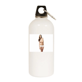 Rosie Huntington-Whiteley White Water Bottle With Carabiner