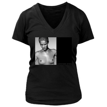 Rosie Huntington-Whiteley Women's Deep V-Neck TShirt