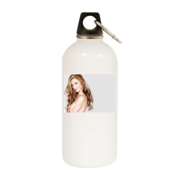 Rosie Huntington-Whiteley White Water Bottle With Carabiner