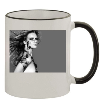 Rosie Huntington-Whiteley 11oz Colored Rim & Handle Mug