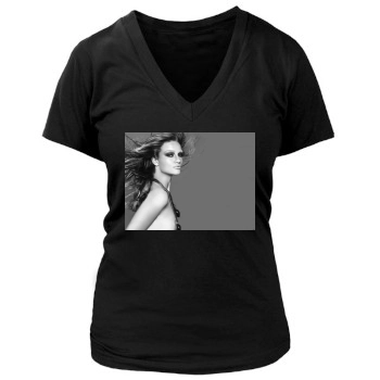 Rosie Huntington-Whiteley Women's Deep V-Neck TShirt