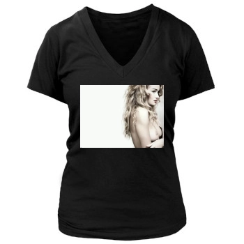 Rosie Huntington-Whiteley Women's Deep V-Neck TShirt