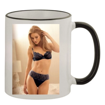 Rosie Huntington-Whiteley 11oz Colored Rim & Handle Mug