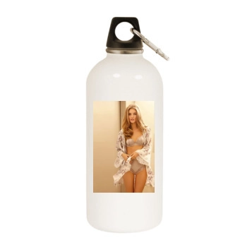 Rosie Huntington-Whiteley White Water Bottle With Carabiner