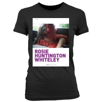 Rosie Huntington-Whiteley Women's Junior Cut Crewneck T-Shirt