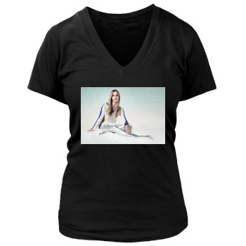 Rosie Huntington-Whiteley Women's Deep V-Neck TShirt