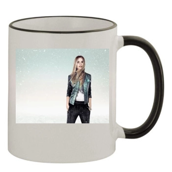 Rosie Huntington-Whiteley 11oz Colored Rim & Handle Mug