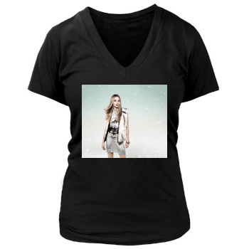 Rosie Huntington-Whiteley Women's Deep V-Neck TShirt