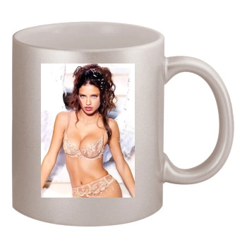 Adriana Lima 11oz Metallic Silver Mug