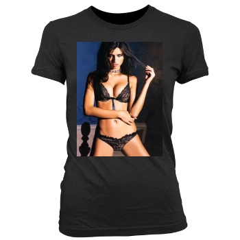 Adriana Lima Women's Junior Cut Crewneck T-Shirt