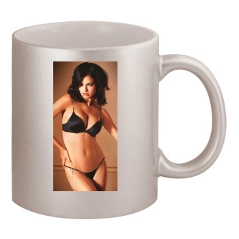 Adriana Lima 11oz Metallic Silver Mug