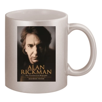 Alan Rickman 11oz Metallic Silver Mug