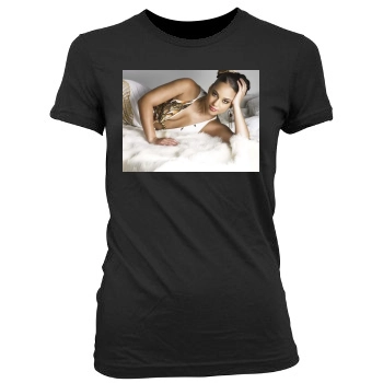 Alicia Keys Women's Junior Cut Crewneck T-Shirt